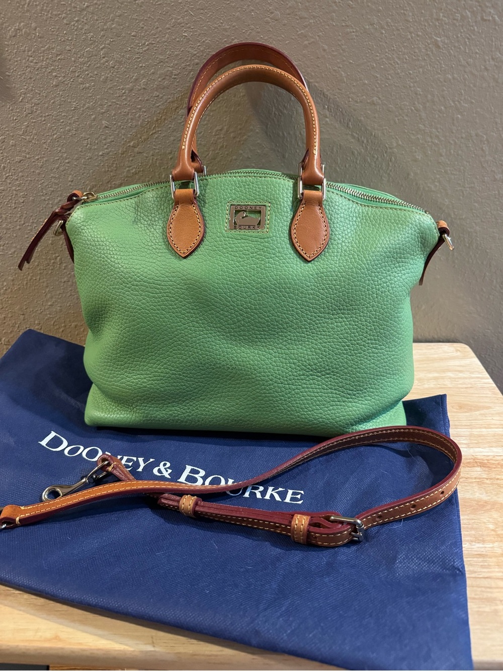 Dooney & Bourke Pebble Leather Satchel